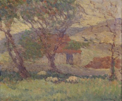 In den Downs bei Lewes, 1906 von Robert Polhill Bevan